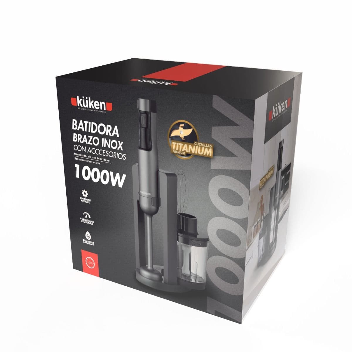BATEDEIRA MAO 1000W C/ ACESS CINZA