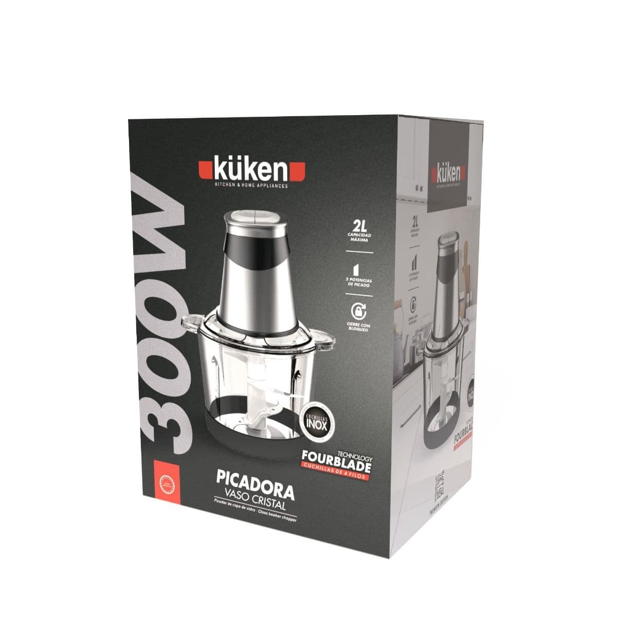 PICADORA 300W COM COPO DE VIDRO 2L