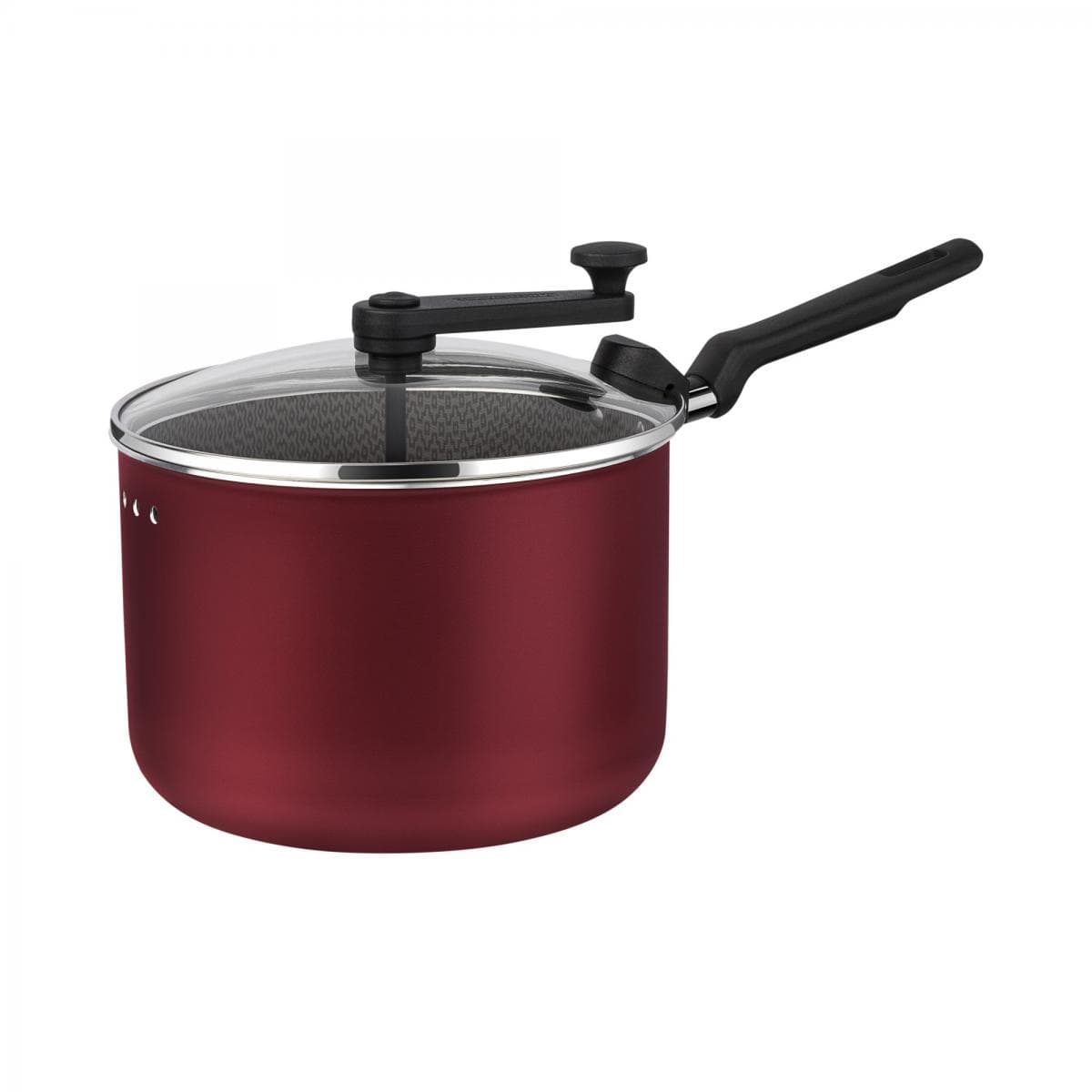 Pipoqueira de Alumínio Antiaderente 20cm - 3,50L - Vermelho