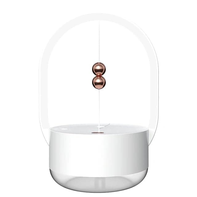 Humidificador Portátil com Luz LED Noturna, 1200 mAh, Névoa Fria Silenciosa, 2 Modos de Vaporização, Desligamento Automático, Branco