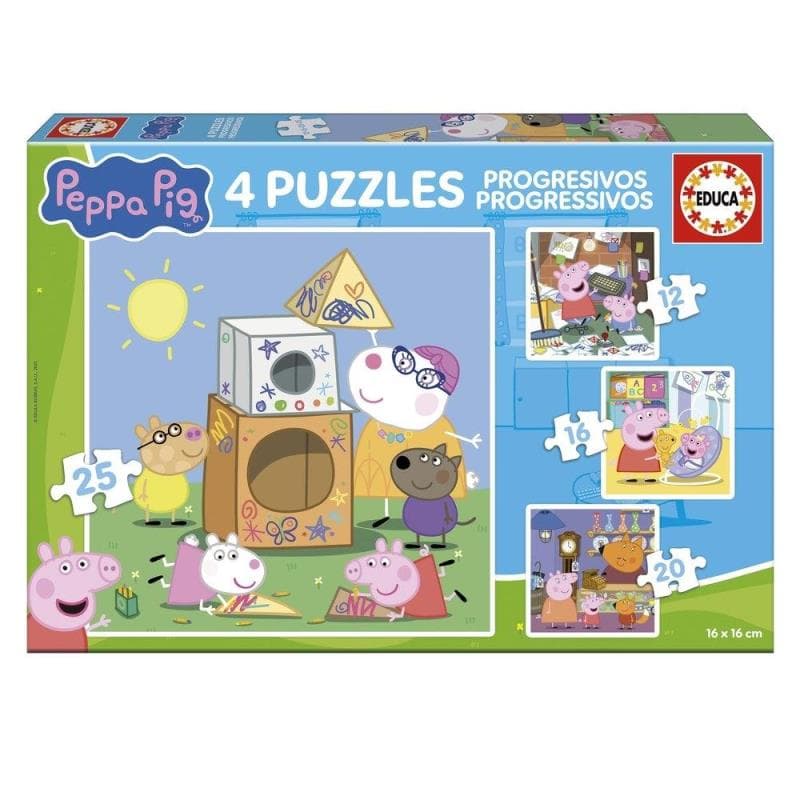 Progresivos Peppa Pig 12-16-20-25 20326 - EDUCA
