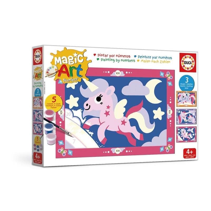 Number Art - Unicornios/Fadas 20288 - EDUCA