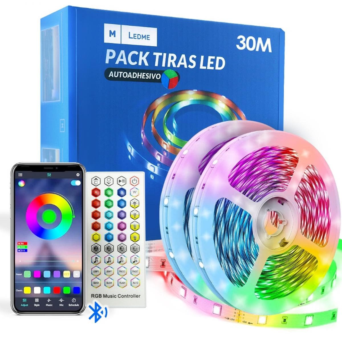 Pack Tira de LED 24V 16L RGB - 30 metros